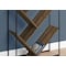 Monarch Specialties Bookshelf, Bookcase, Etagere, 3 Tier, 60"H, Office, Bedroom, Metal, Laminate, Black, Brown I 2202 - alternate 5